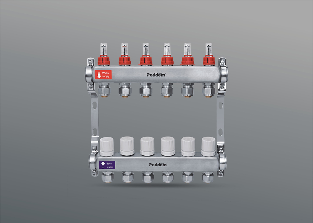 PDM-1103 DN25不锈钢带流量计分水器